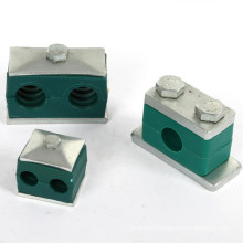 Different material single double holes tube pipe hose clamps